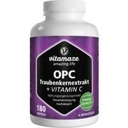 Vitamaze OPC Traubenkernextrakt hochdosiert + Vitamin C 180 Kapseln