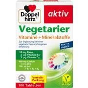 Doppelherz Vegetarier Vitamine + Mineralstoffe Tabletten 100 Stk. Doppelherz Vegetarier Vitamine + Mineralstoffe Tabletten 100 Stk.