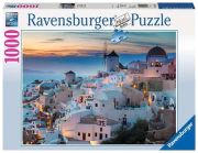 Ravensburger Abend über Santorini