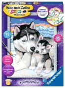 Ravensburger Malen nach Zahlen Husky Kuss