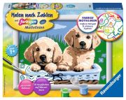 Ravensburger Malen nach Zahlen Süße Hundewelpen