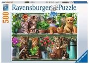 Ravensburger Puzzle Katzen im Regal