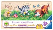 Ravensburger my first wooden puzzle Niedliche Tierkinder