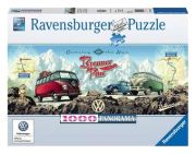 Ravensburger Puzzle Panorama Mit dem VW Bulli über den Brenner