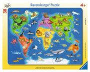 Ravensburger Weltkarte mit Tieren 06641 Ravensburger Weltkarte mit Tieren 06641