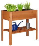 Relaxdays Hochbeet Holz hellbraun (10026319) Relaxdays Hochbeet Holz hellbraun (10026319)