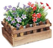 Relaxdays Holz Blumenkasten Zaunoptik 3er Set (10037614) Relaxdays Holz Blumenkasten Zaunoptik 3er Set (10037614)