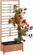Relaxdays Pflanzkasten mit Spalierwand (10045605)