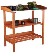 Relaxdays Pflanztisch mit Metallplatte (10020727)
