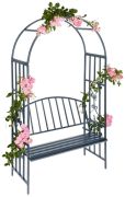 Relaxdays Rosenbogen mit 2er Sitzbank (10020698) Relaxdays Rosenbogen mit 2er Sitzbank (10020698)