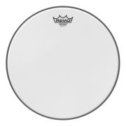 Remo Ambassador White Suede 16"