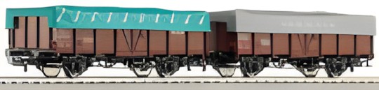 Roco 2-teiliges Set offene Güterwagen 66032 Roco 2-teiliges Set offene Güterwagen 66032