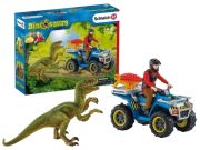 Schleich Flucht auf Quad vor Velociraptor (41466)