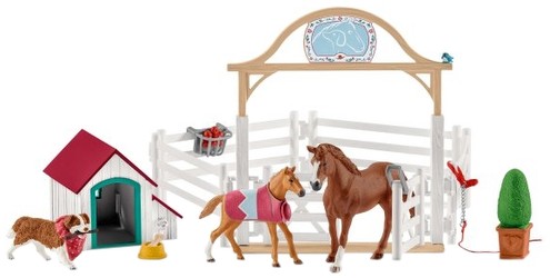 Schleich Hannahs Gastpferde mit Hündin Ruby (42458) Schleich Hannahs Gastpferde mit Hündin Ruby (42458)