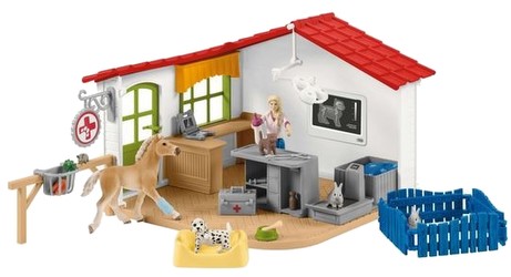 Schleich Tierarzt-Praxis mit Haustieren (42502)