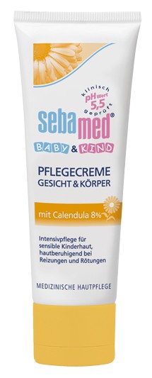 Sebamed Baby & Kind Pflegecreme Calendula Gesicht & Körper 75 ml