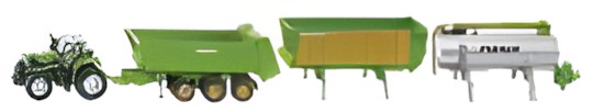 Siku Traktor Deutz mit Anhängerset 1848