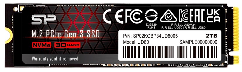 Silicon Power UD80 M.2 PCIe SSD 500GB