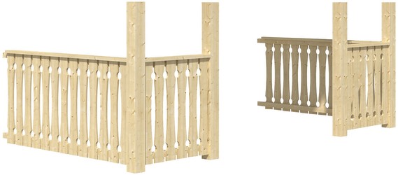 Skan Holz Brüstung für Vordach Bern und Toronto