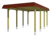 Skan Holz Spreewald - Walmdach 345 x 741 cm Skan Holz Spreewald - Walmdach 345 x 741 cm