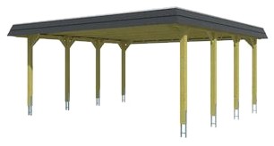 Skan Holz Spreewald - Walmdach 585 x 589 cm Skan Holz Spreewald - Walmdach 585 x 589 cm