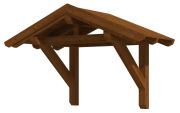 Skan Holz Vordach Siegen Typ 1 Farblich behandelt