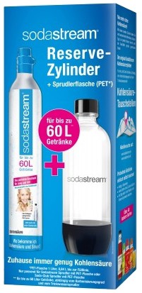 SodaStream Kohlensäure-Zylinder 60L + 1 PET-Flasche