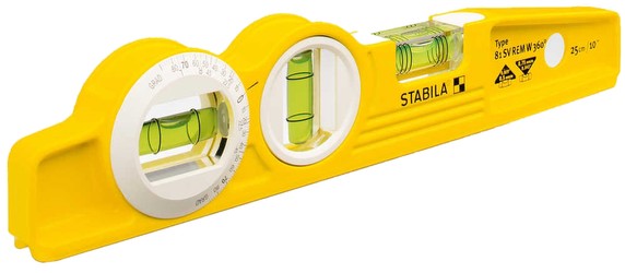 Stabila Wasserwaage 81 SV REM W360 Torpedo 25 cm (16670)