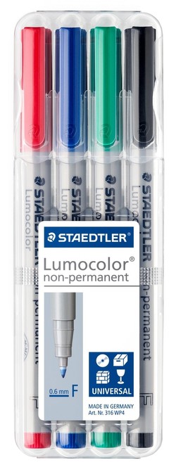 Staedtler Lumocolor non-permanent Universalstifte 4er-Pack