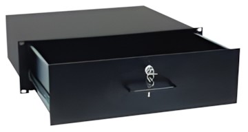 Omnitronic Rackschublade mit Schloss 3 HE