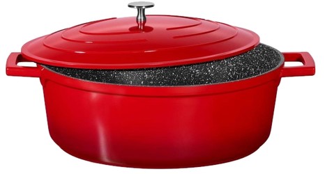Stoneline Gourmet Bräter mit Aluguss-Deckel 32 x 25 cm