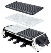 Syntrox Raclette-Grill Set Genf mit Big-Wechselplatten
