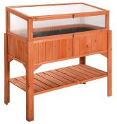 tectake Hochbeet mit Frühbeet Aufsatz tectake Hochbeet mit Frühbeet Aufsatz