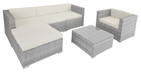 TecTake Milano Rattan Lounge
