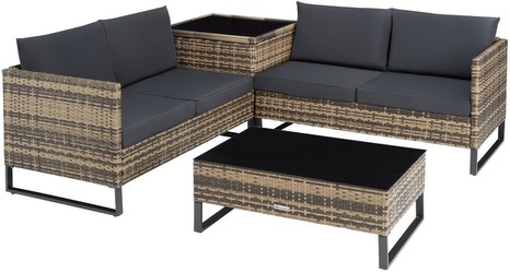 TecTake Rattanlounge Ostuni