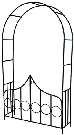 TecTake Rosenbogen mit Tür 240 cm TecTake Rosenbogen mit Tür 240 cm