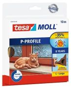 Tesa tesamoll P-Profil braun 9 mm x 10 m