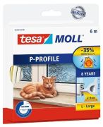 Tesa tesamoll P-Profil weiß 9 mm x 6 m