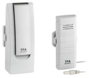TFA WeatherHub Starter-Set mit Temperatursender mit wasserfestem Kabelfühler