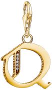 Thomas Sabo Charm-Anhänger Buchstabe Q gold (1623-414-39)