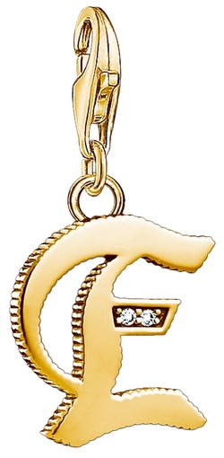 Thomas Sabo Charm-Anhänger Buchstabe E gold (1611-414-39)