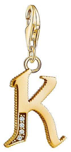 Thomas Sabo Charm-Anhänger Buchstabe K gold (1617-414-39)