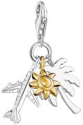 Thomas Sabo Charm-Anhänger Palme, Sonne, Flugzeug (1430-413-21)