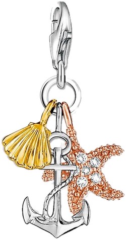Thomas Sabo Charm-Anhänger Sommer/ Strand weiß (0919-425-14)