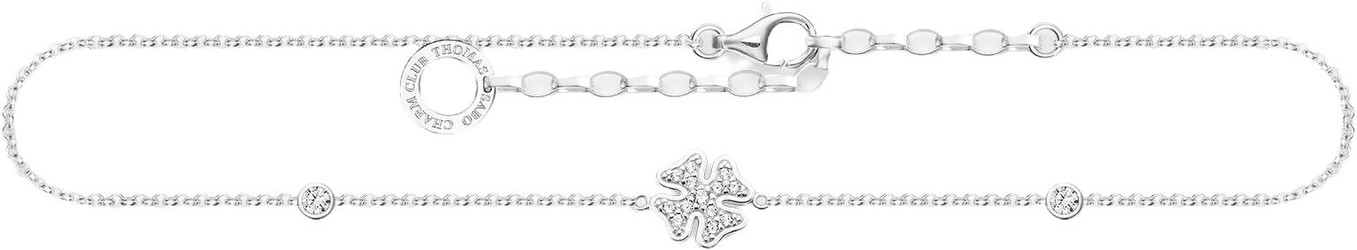 Thomas Sabo Fußkette Kleeblatt silber (AK0023-051-14)