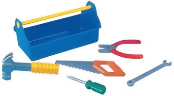 The Toy Company Werkzeugkasten mit 5 Werkzeugen