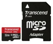 Transcend microSDHC Class 10 UHS-I 300x Premium 32GB (TS32GUSDU1)