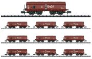 Trix Display mit 10 Selbstentladewagen Erz Id (15449) Trix Display mit 10 Selbstentladewagen Erz Id (15449)