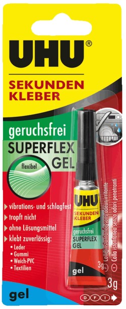 UHU Sekundenkleber Superflex Gel 3 g (45565) UHU Sekundenkleber Superflex Gel 3 g (45565)