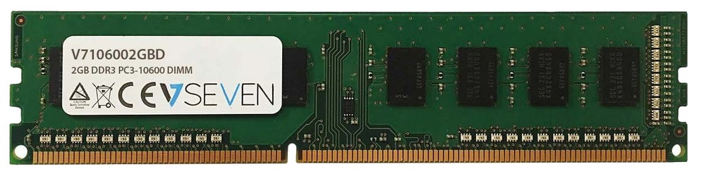 V7 DDR3-1333 2GB DIMM Desktop Memory (V7106002GBD) V7 DDR3-1333 2GB DIMM Desktop Memory (V7106002GBD)